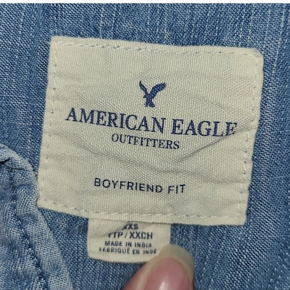 American Eagle Denim Button Down Shirt - Picture 2 of 5